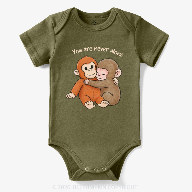 You Are Never Alone Punch Monkey Bodysuit