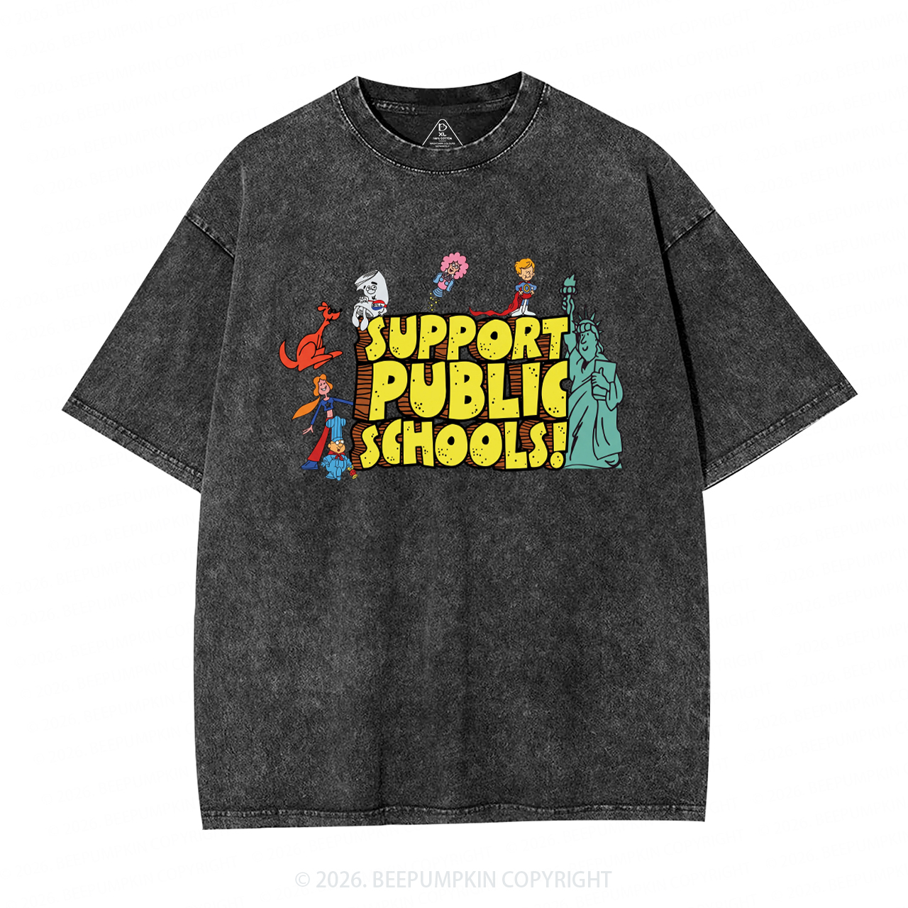 Support Public Schools Washed T-Shirts