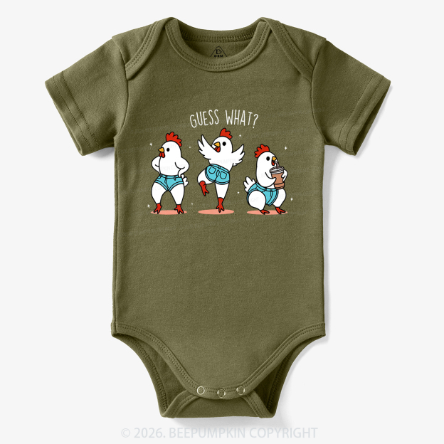 Guess What Chicken Butt Funny Western Bodysuit