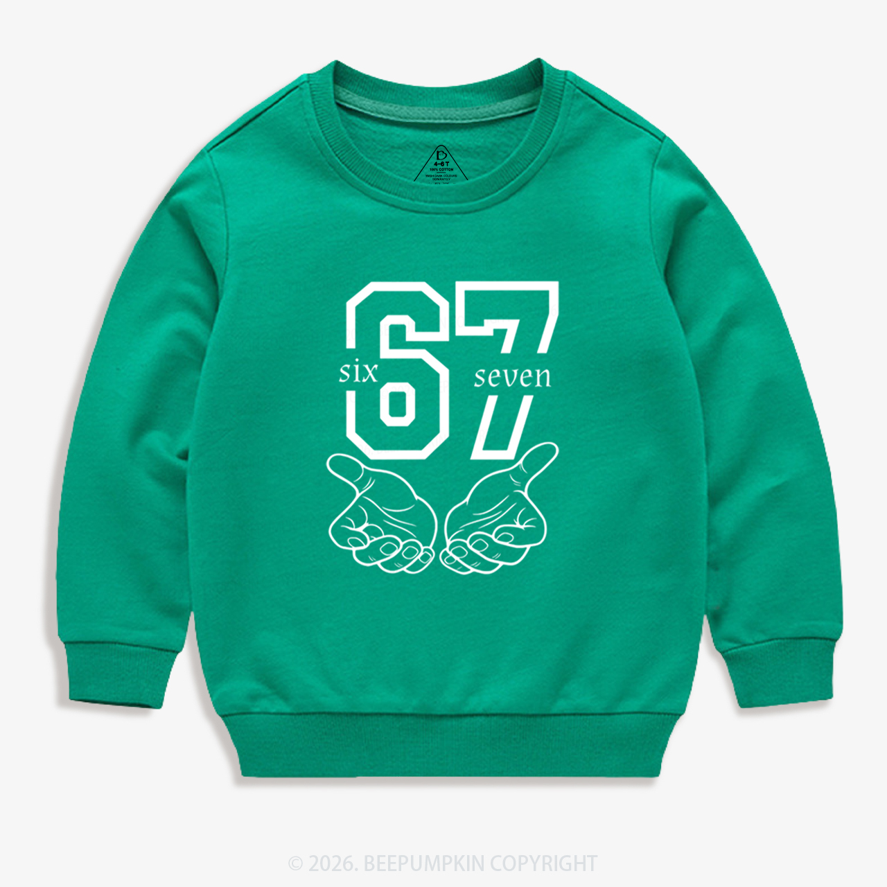 Six Seven Funny Meme Kid's Sweatshirt