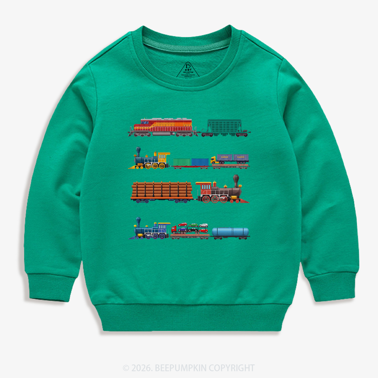 Rainbow Train Kid's Sweatshirt