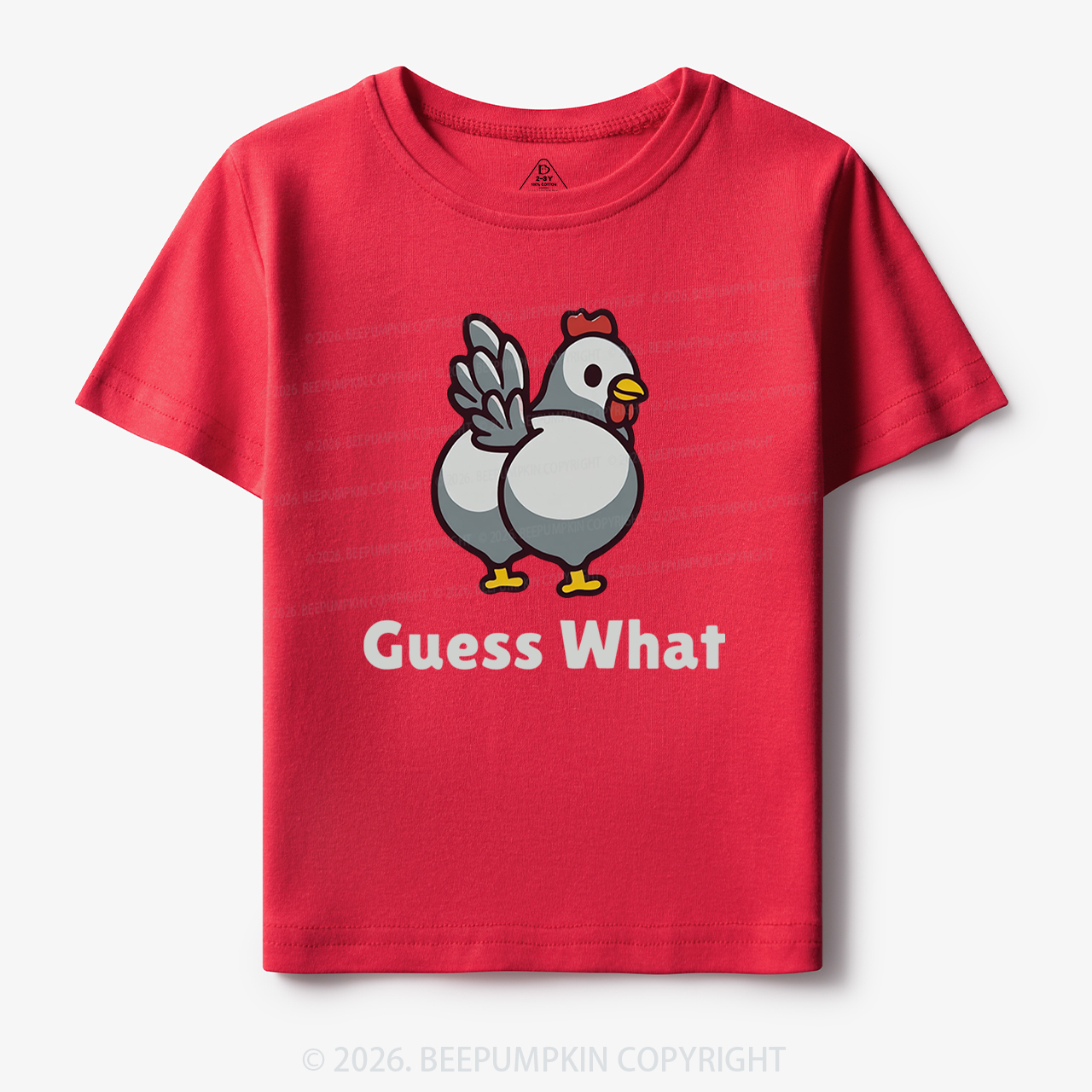Chicken Butt Guess What Funny Poultry Pun Toddler&Kid's Tees