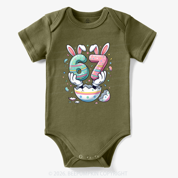 67 Easter Bunny Funny Bodysuit