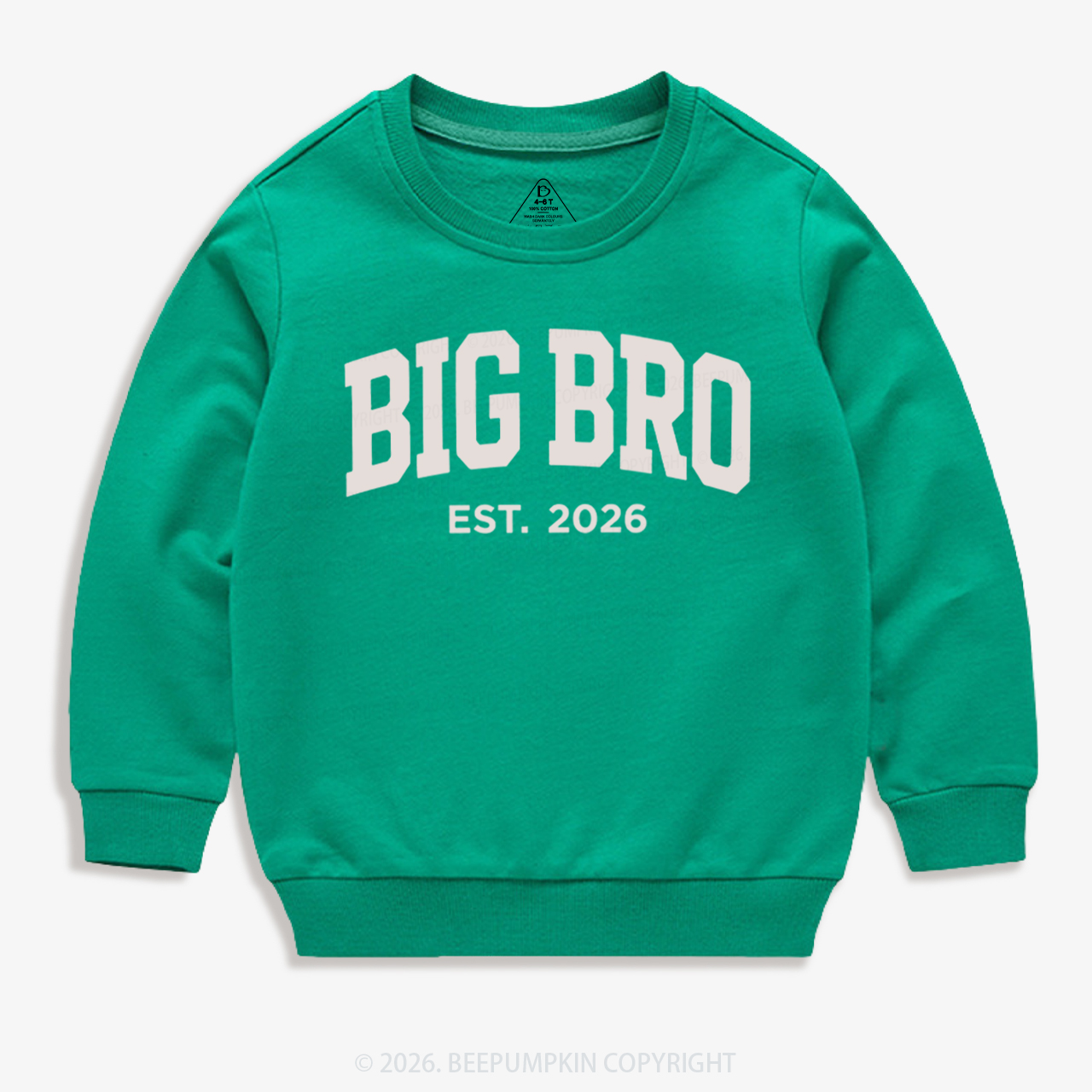 Big Bro Est 2026 Kid's Sweatshirt