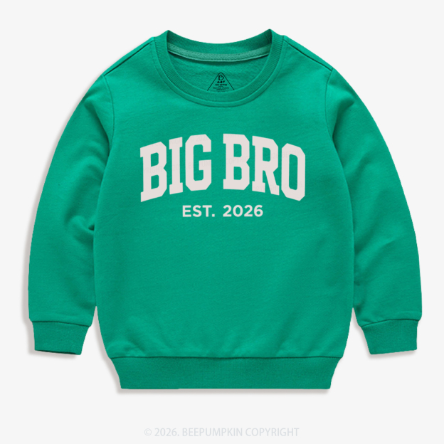 Big Bro Est 2026 Kid's Sweatshirt