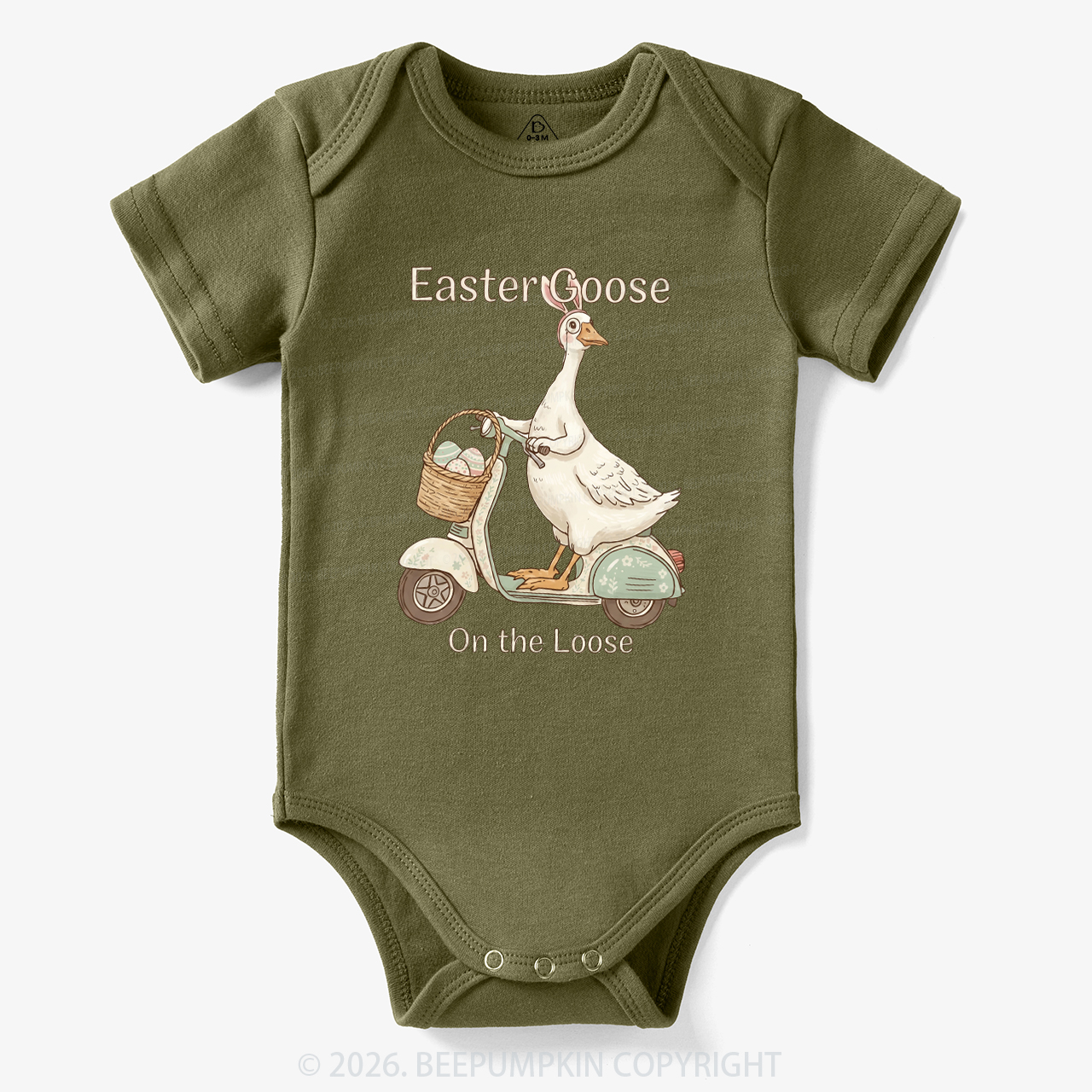 Easter Silly Goose Holiday Meme Bodysuit