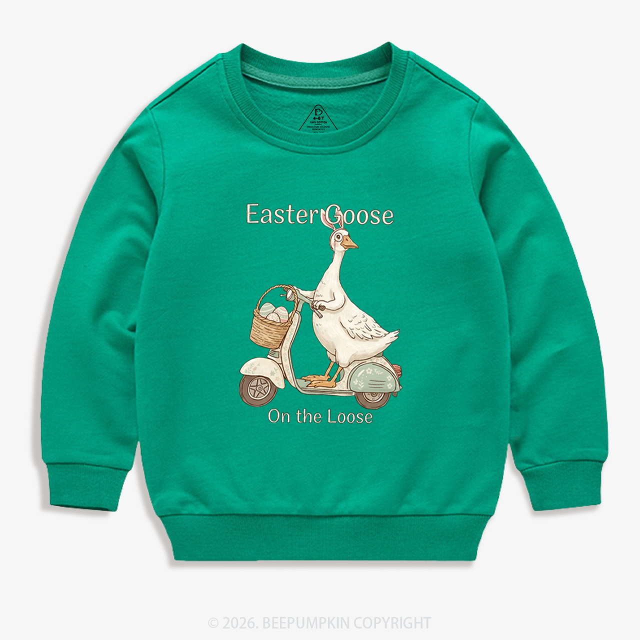 Easter Silly Goose Holiday Meme Kid's Sweatshirt