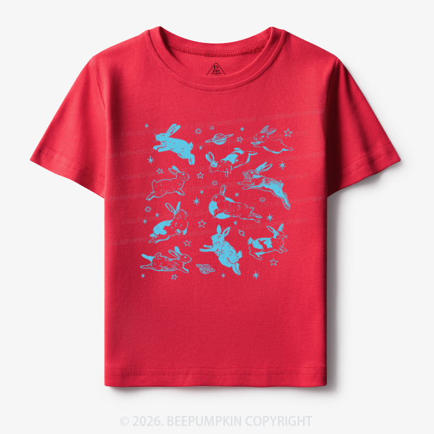 Bunnies in Space Toddler&Kid's Tees