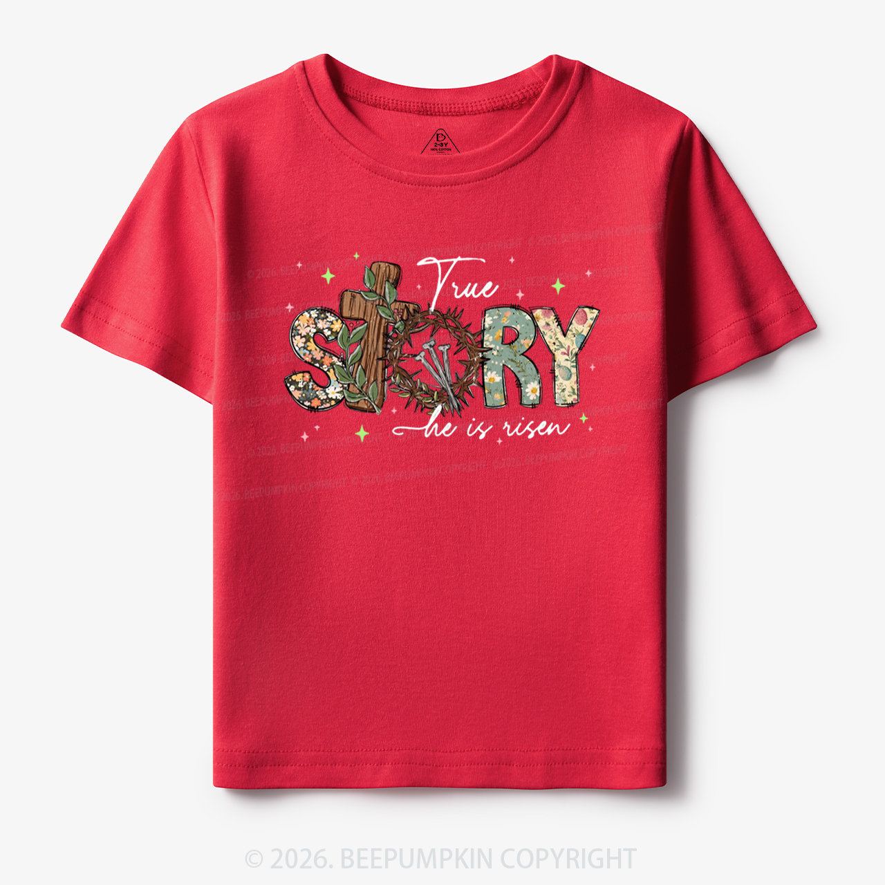 True Story He Is Risen Retro Easter Toddler&Kid's Tees