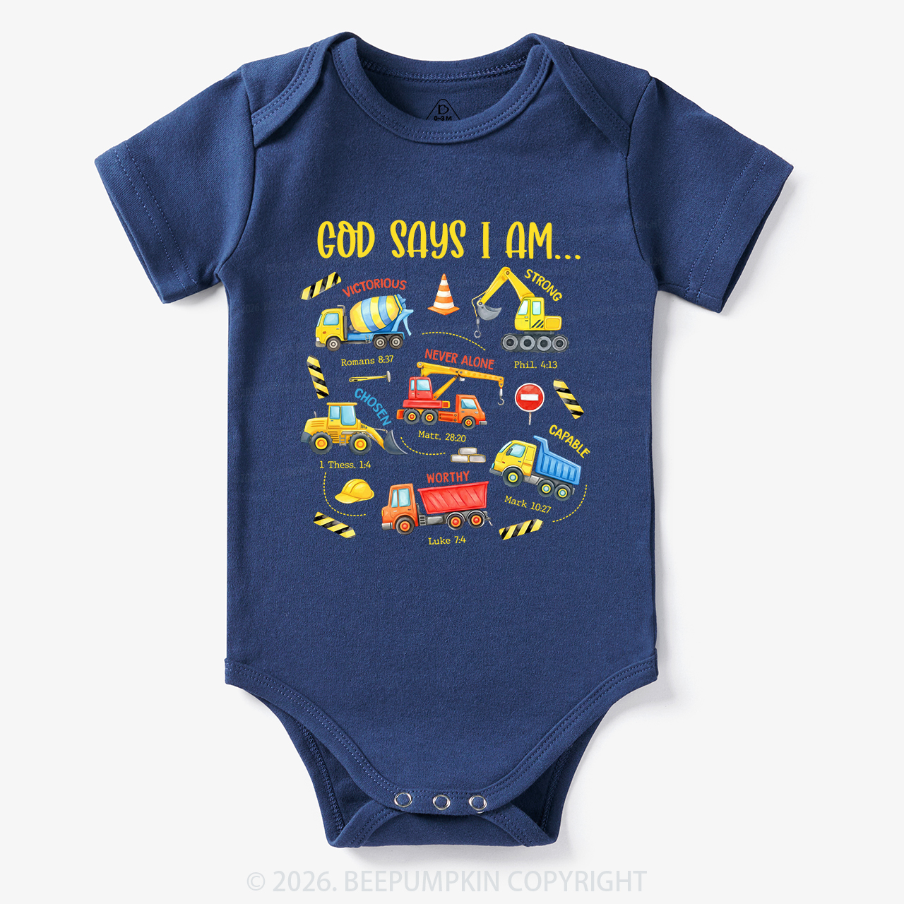 God Says I Am Construction Bodysuit