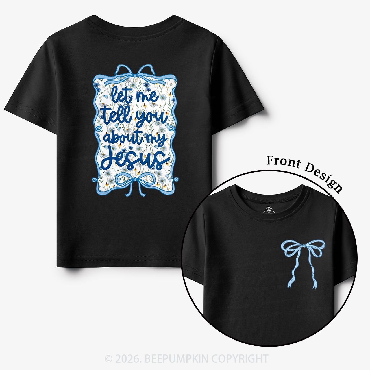 Love like Jesus Coquette Bows Toddler&Kid's Tees