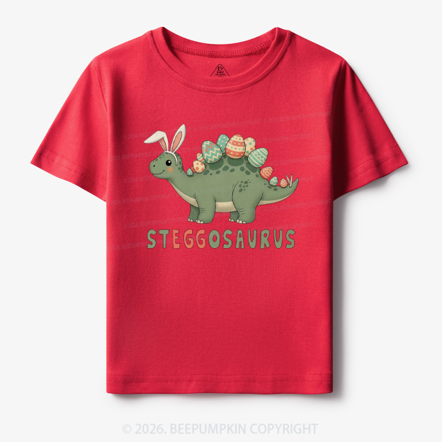 Steggosaurus Easter Dinosaur Toddler&Kid's Tees