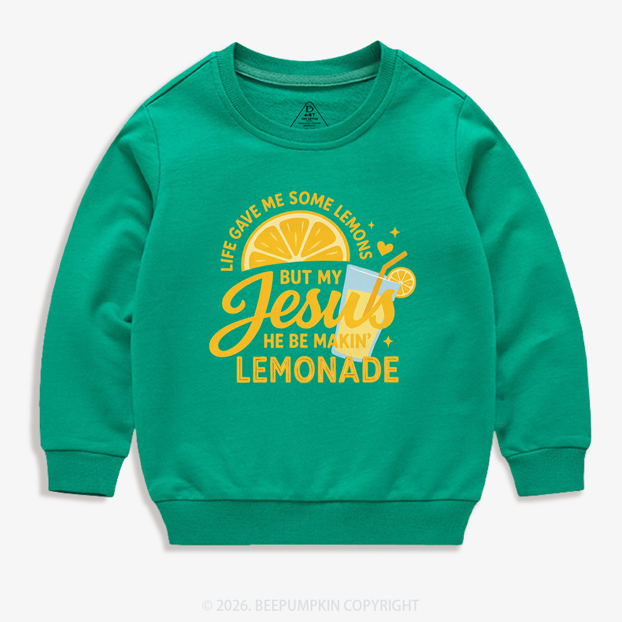 Life Gave Me Some Lemons Jesus Kid's Sweatshirt