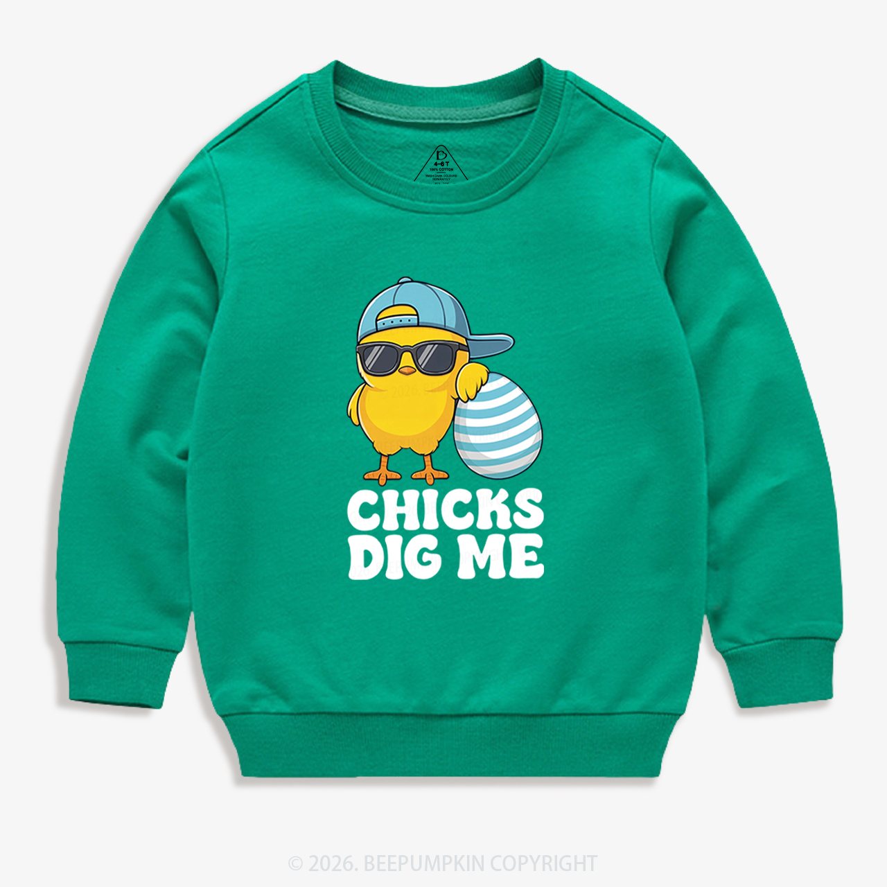 Chicks Dig Me Easter Kid's Sweatshirt