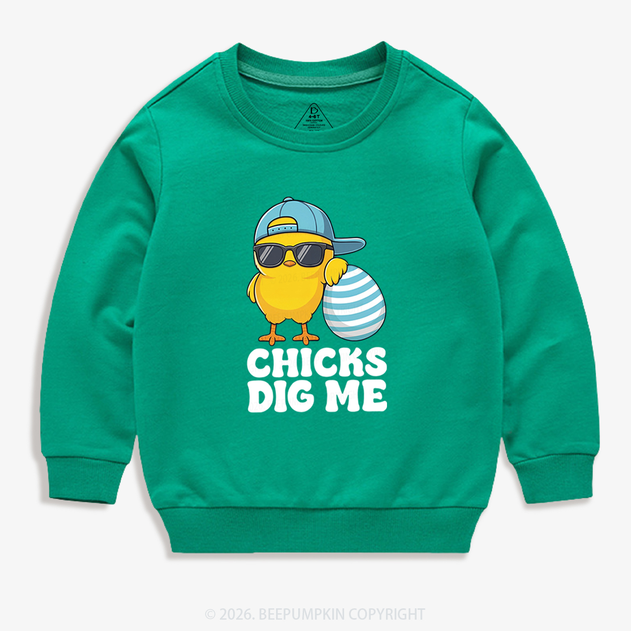 Chicks Dig Me Easter Kid's Sweatshirt