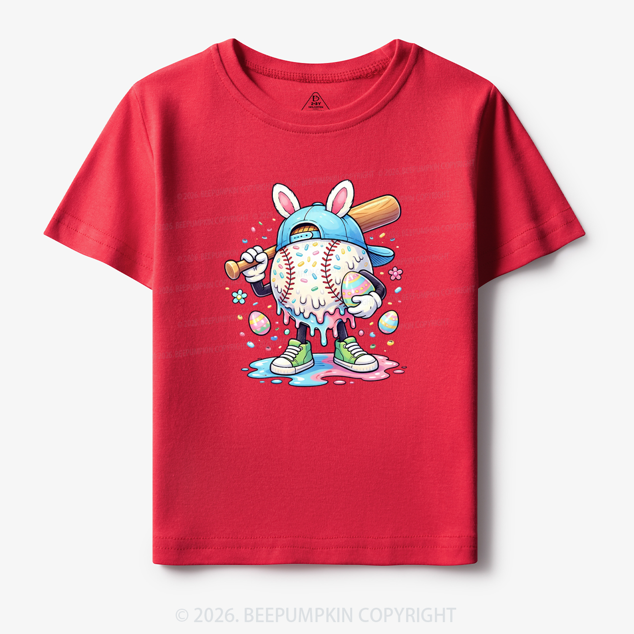 Easter Baseball Drip Toddler&Kid's Tees