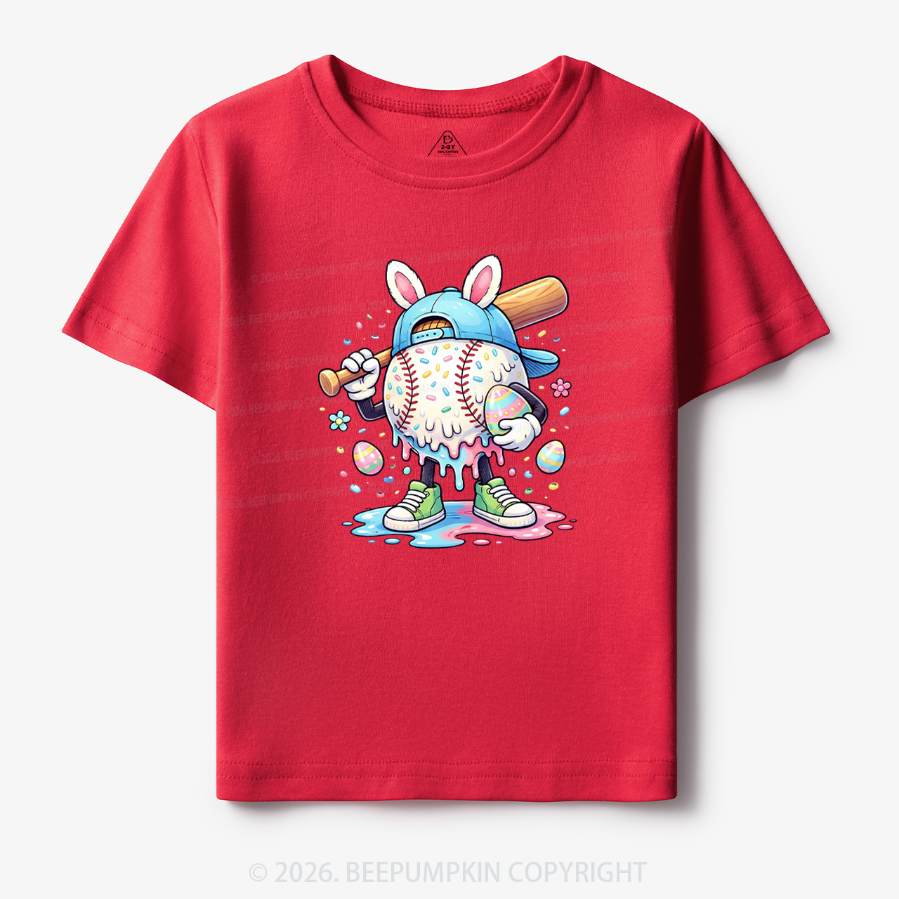 Easter Baseball Drip Toddler&Kid's Tees