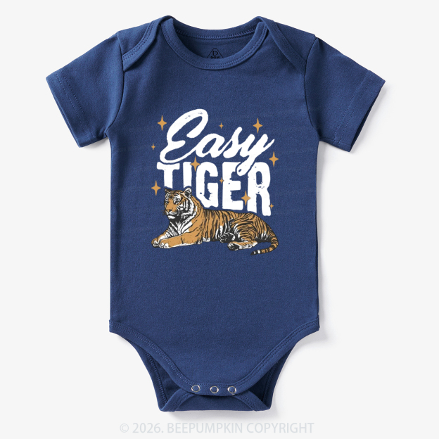 Retro Easy Tiger Funny Animal Bodysuit