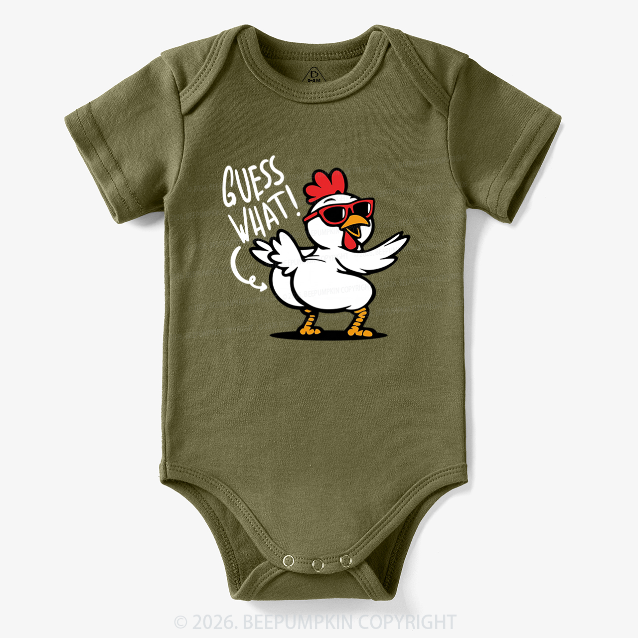 Funny Guess What Chicken Butt Bodysuit