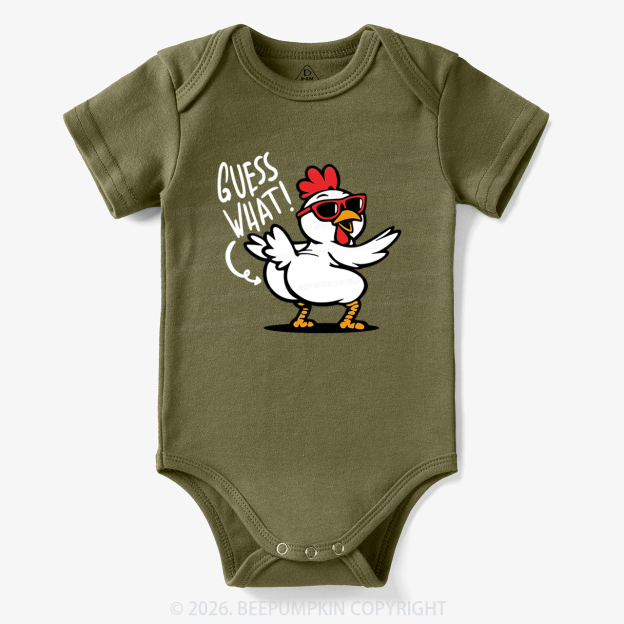 Funny Guess What Chicken Butt Bodysuit