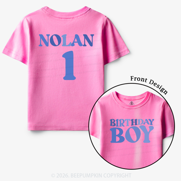 Personalized Name Birthday Boy Toddler&Kid's Tees
