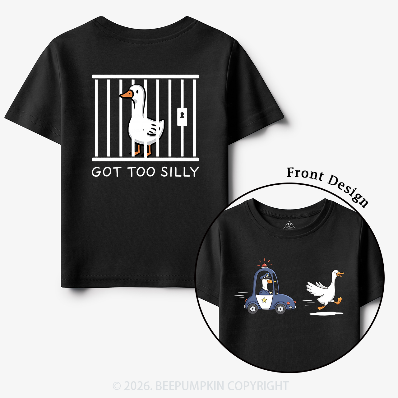 Got Too Silly Funny Goose Toddler&Kid's Tees