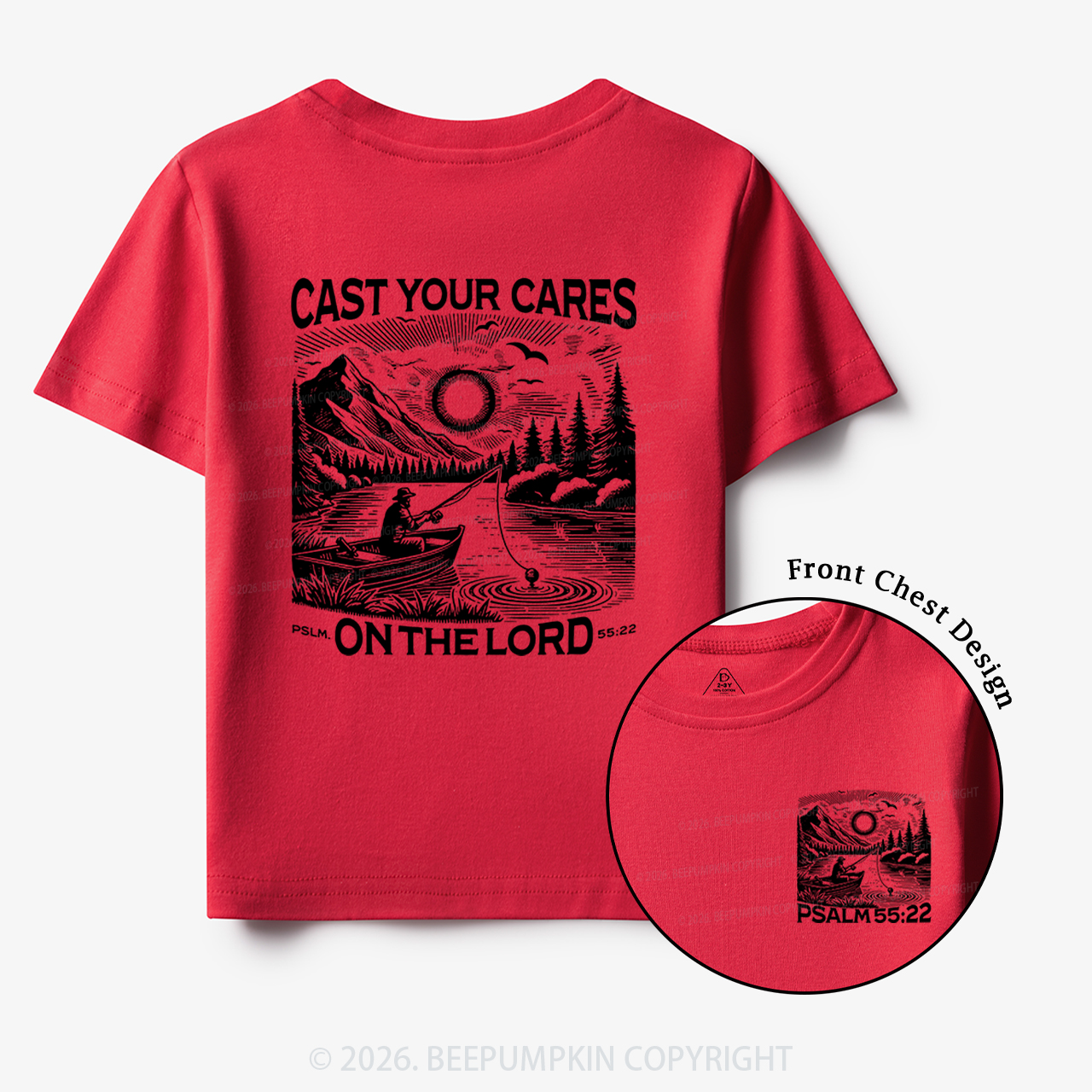 Cast Your Cares On The Lord Toddler&Kid's Tees