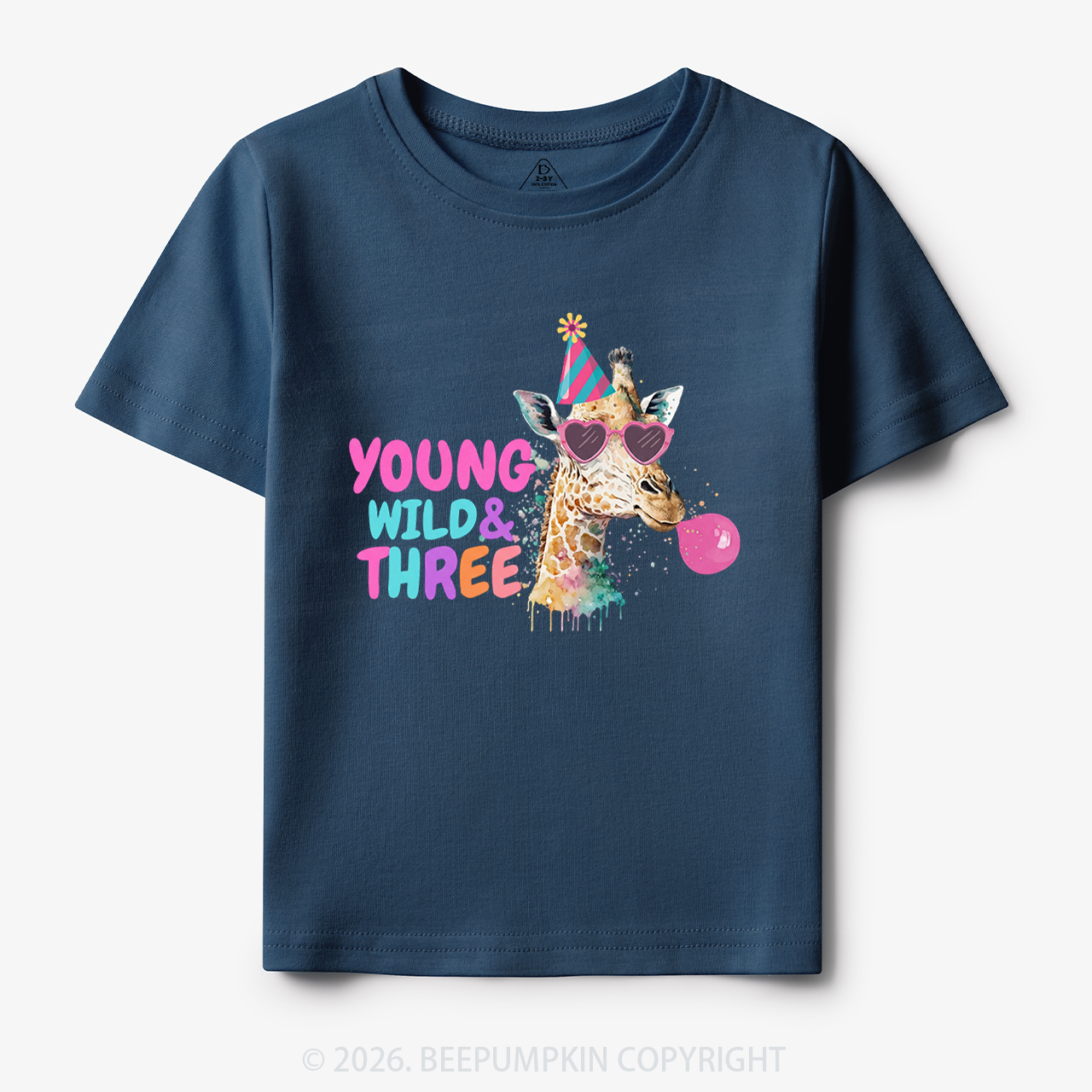 Young Wild Birthday Safari Zoo Toddler&Kid's Tees