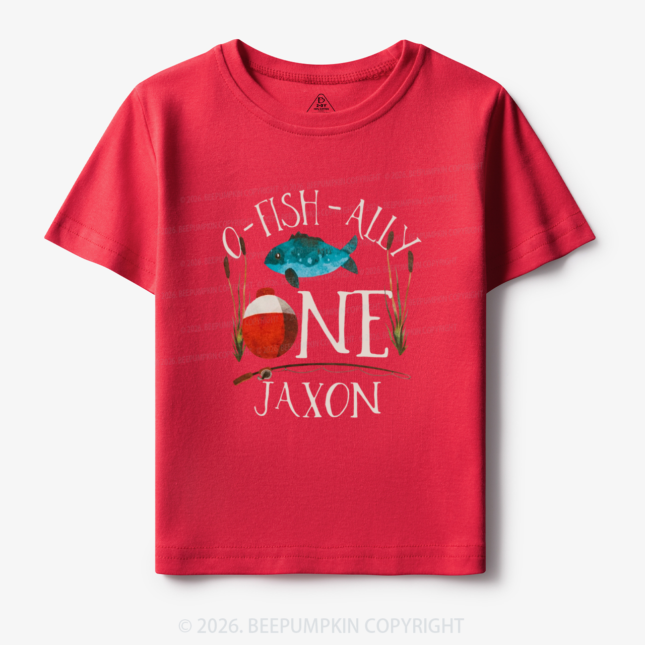 Personalized O-Fish-Ally Fish Birthday Toddler&Kid's Tees