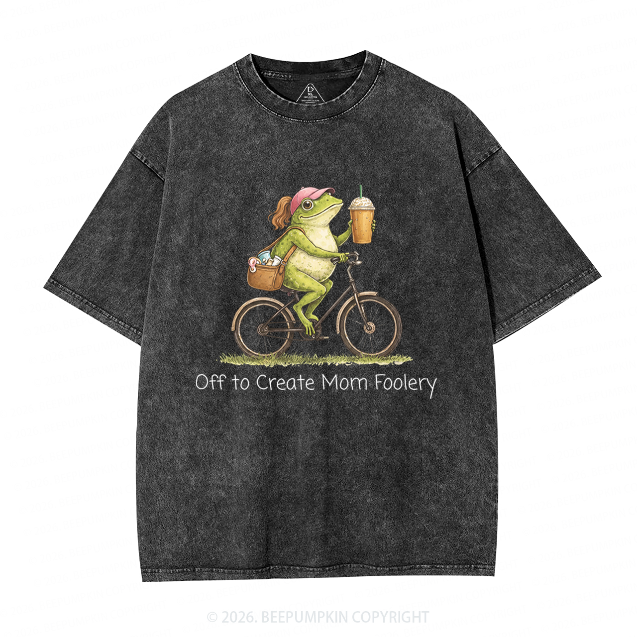 Off to Commit Mom Foolery Adult Washed T-Shirts