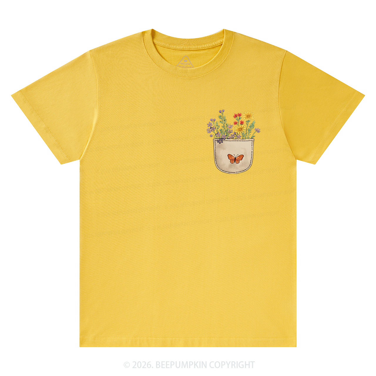 Wild Flowers Pocket T-Shirts