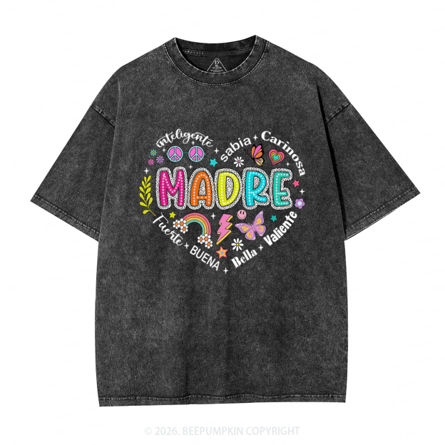 Retro Madre Adult Washed T-Shirts