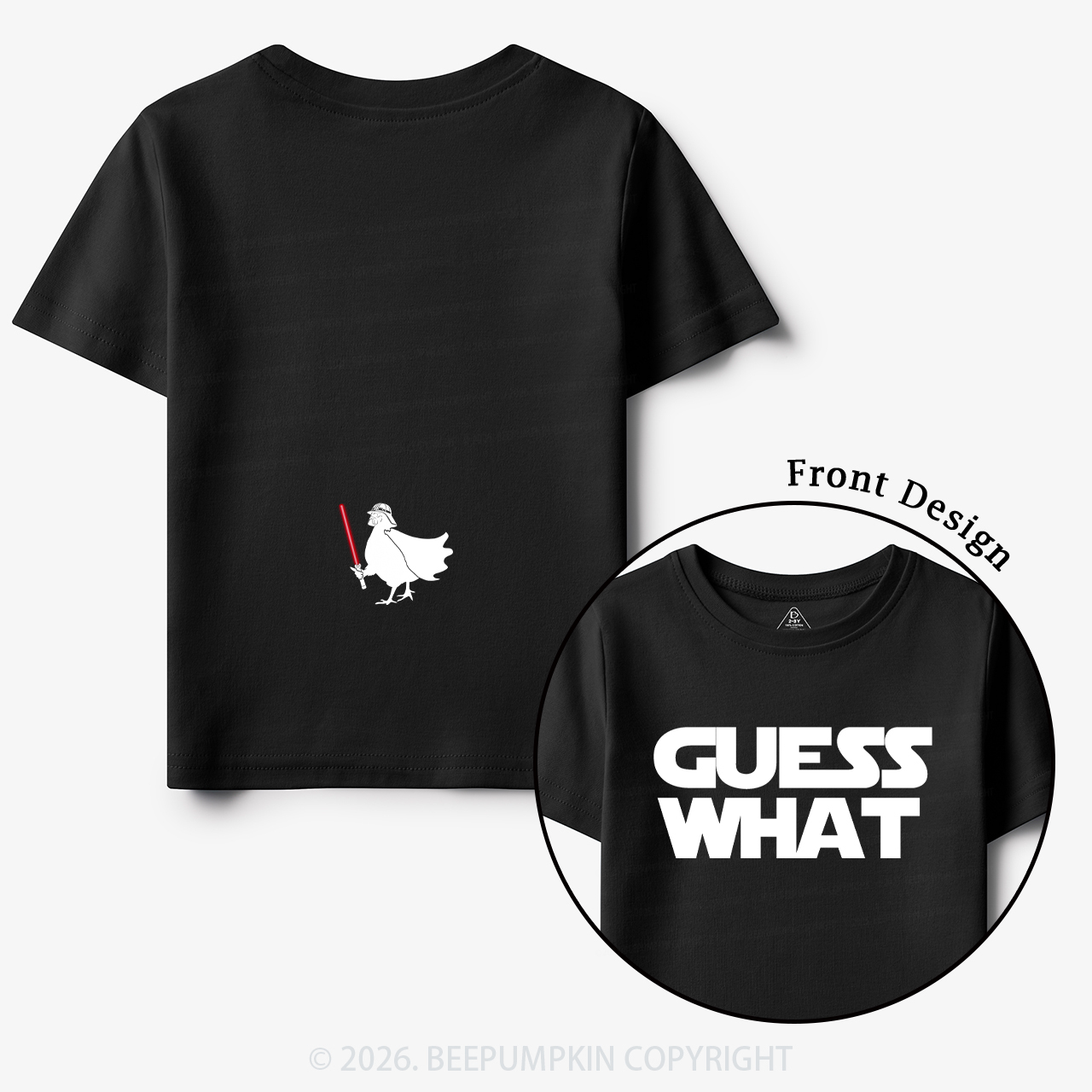 Galaxy Guess What Chicken Butt Toddler&Kid's Tees
