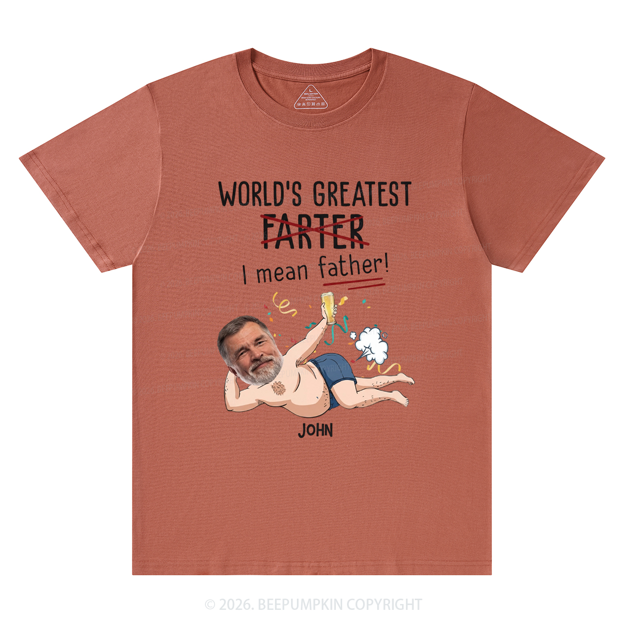 Personalized Photo Gift World's Greatest Farter T-Shirts