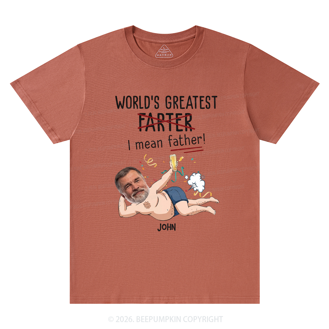 Personalized Photo Gift World's Greatest Farter T-Shirts