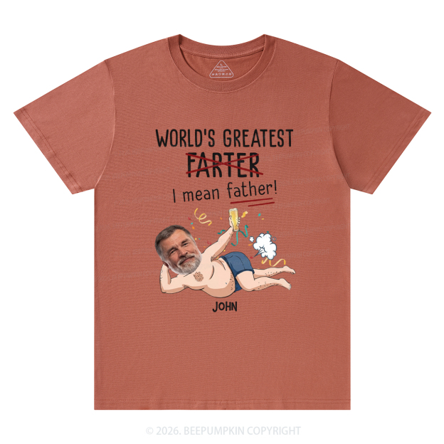 Personalized Photo Gift World's Greatest Farter T-Shirts