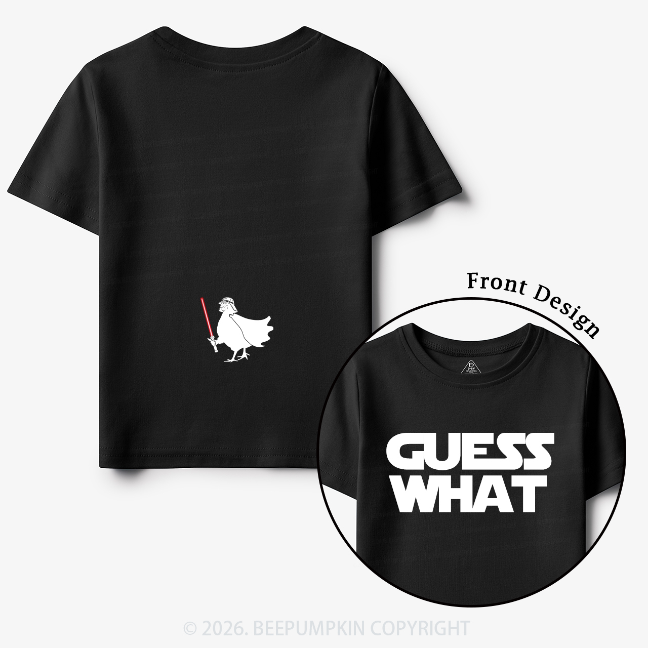 Galaxy Guess What Chicken Butt Toddler&Kid's Tees