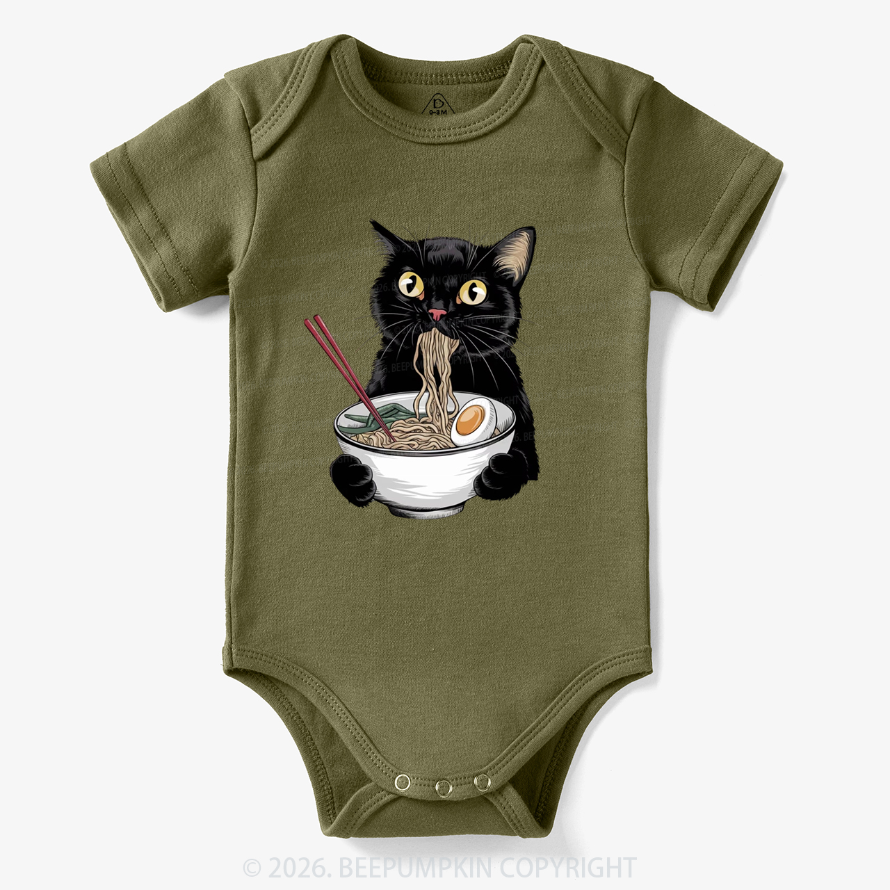 Ramen Black Cat Bodysuit