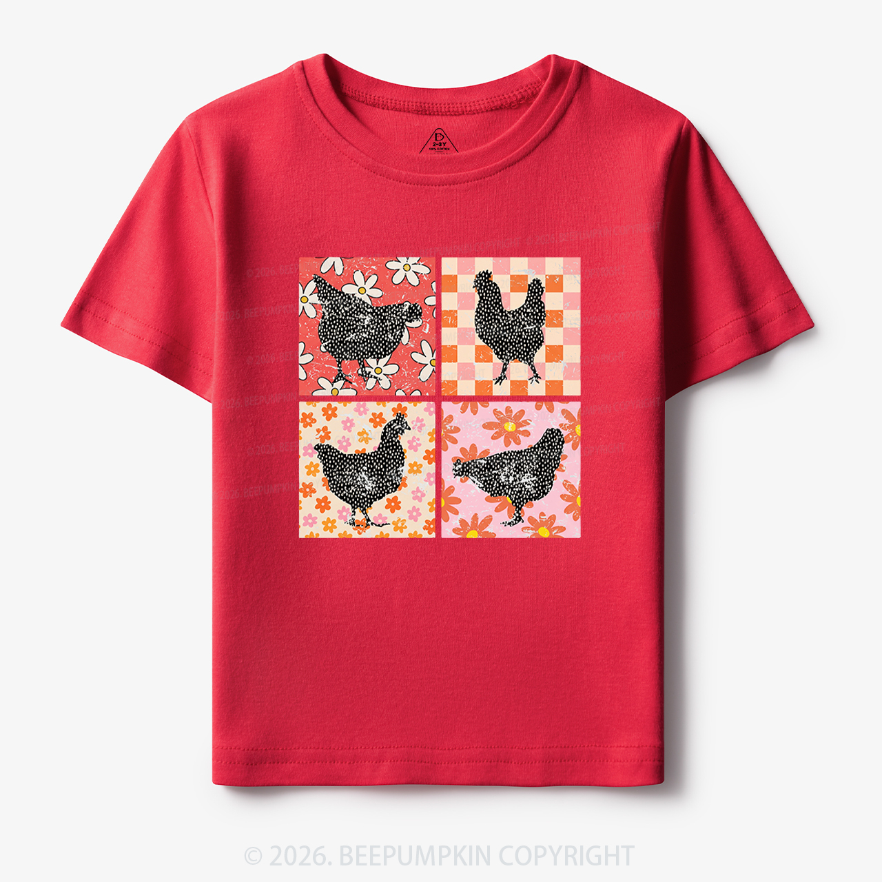 Chickens Farm Animals Toddler&Kid's Tees