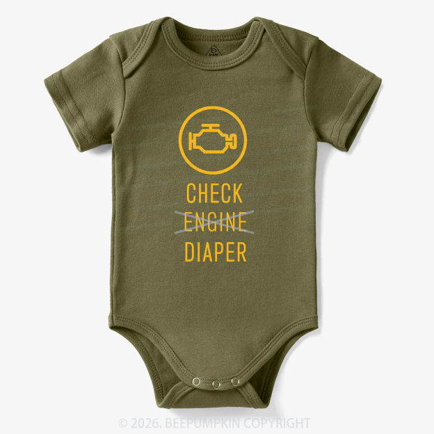 Check Engine Diaper Bodysuit