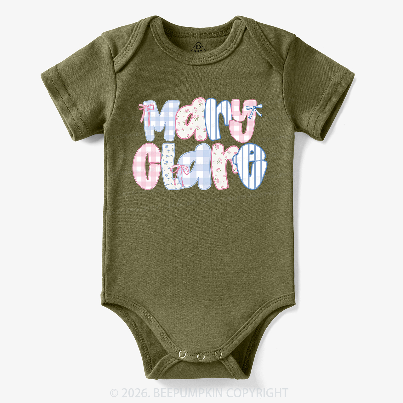 Personalized Name Candy Letters Bodysuit