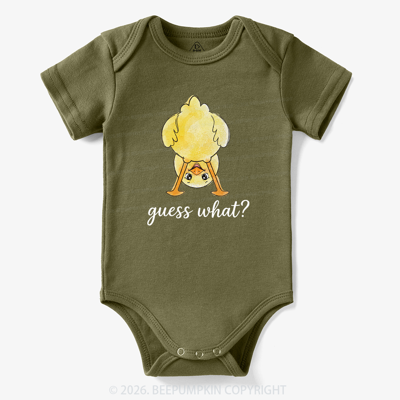Guess What Chicken Butt Cute Funny Animal Bodysuit