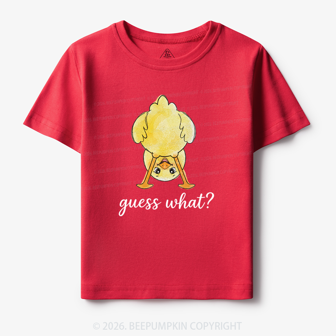 Guess What Chicken Butt Cute Funny Animal Toddler&Kid's Tees