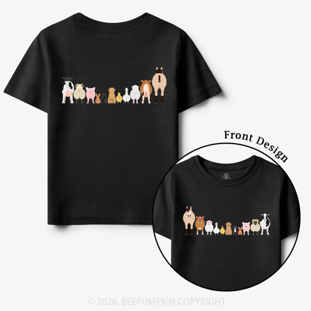 Cute Farm Animals Toddler&Kid's Tees
