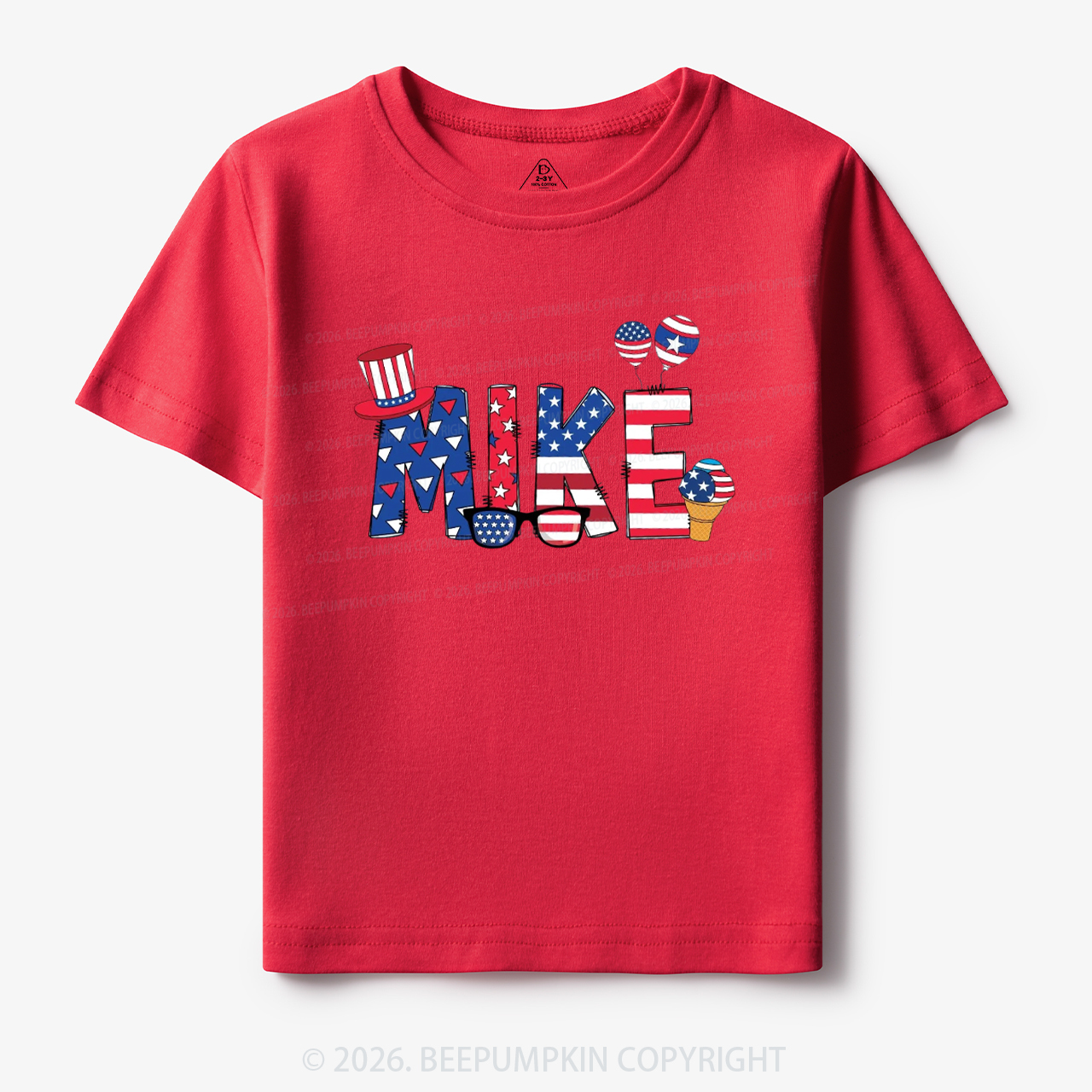 Personalized 4th Of July USA Patriotic Toddler&Kid's Tees