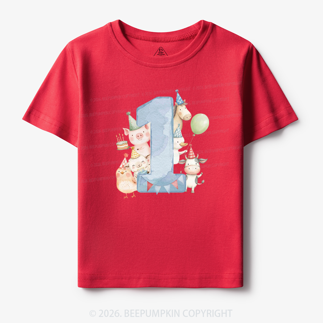 Personalized Farm Birthday Toddler&Kid's Tees