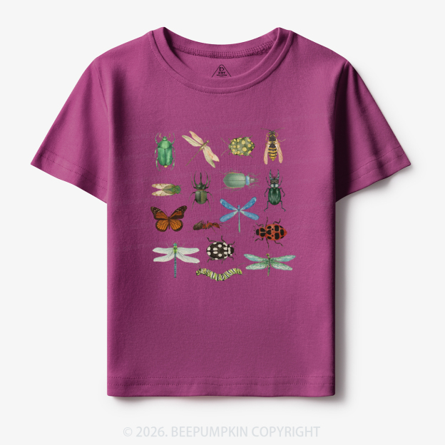 Retro Bugs Boho Natural Toddler&Kid's Tees