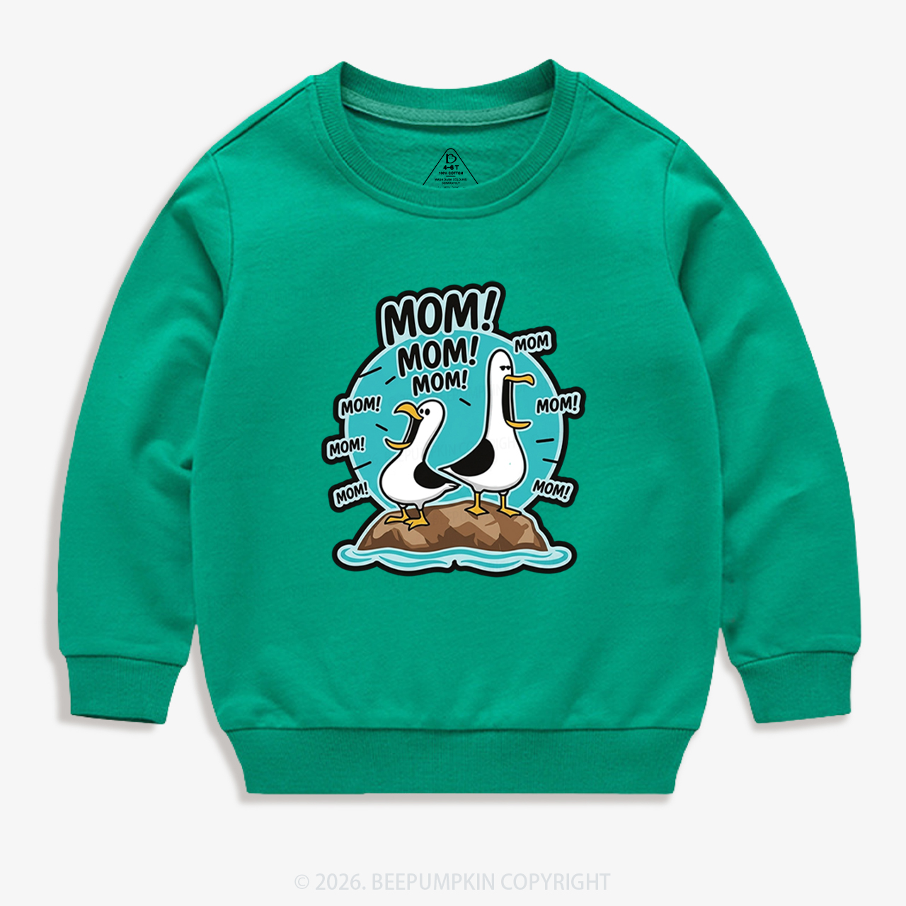 Funny Seagull MOM Kid's Sweatshirt