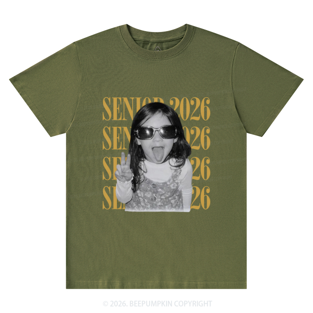 Personalized Vintage Photo And Year Senior T-Shirts