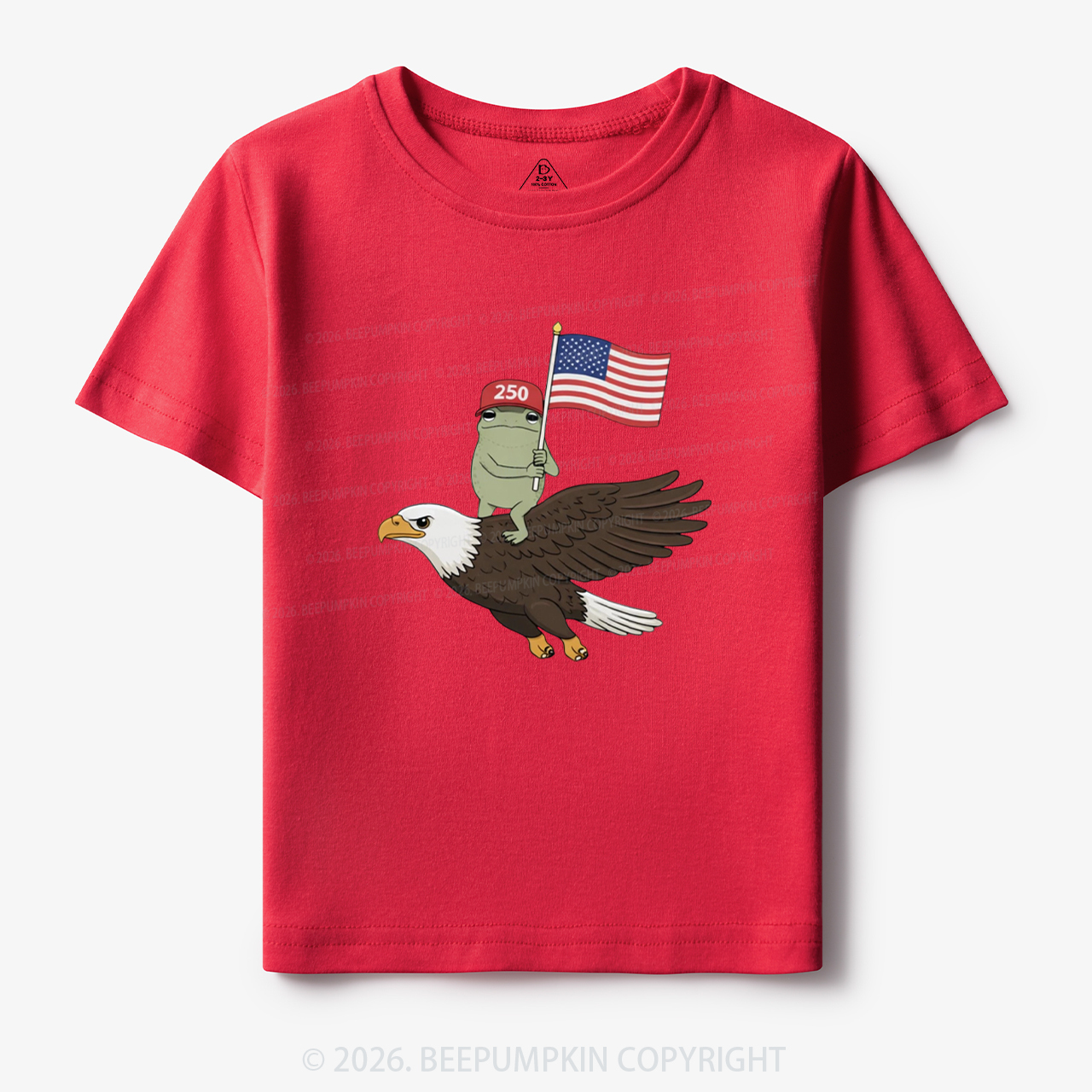 Americas 250th Birthday Funny Frog Toddler&Kid's Tees